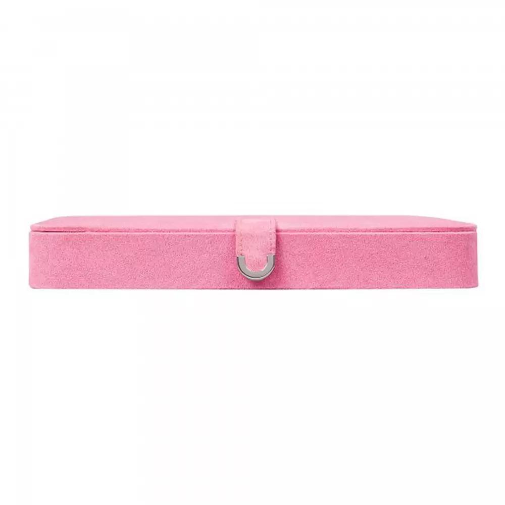 Mele and Co Cameron Plush Fabric Jewelry Box, Ring & Earring Organizer, Women's, Pink Product Image