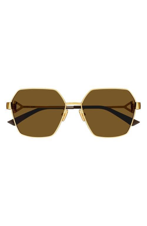 Womens New Triangle Metal 57MM Geometric Sunglasses Product Image