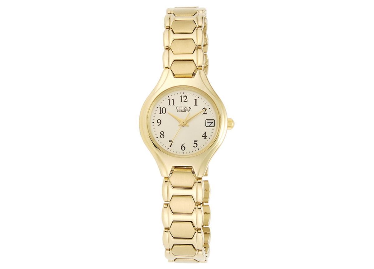 Citizen Womens Easy Reader Stainless Steel Watch, Gold Tone Product Image