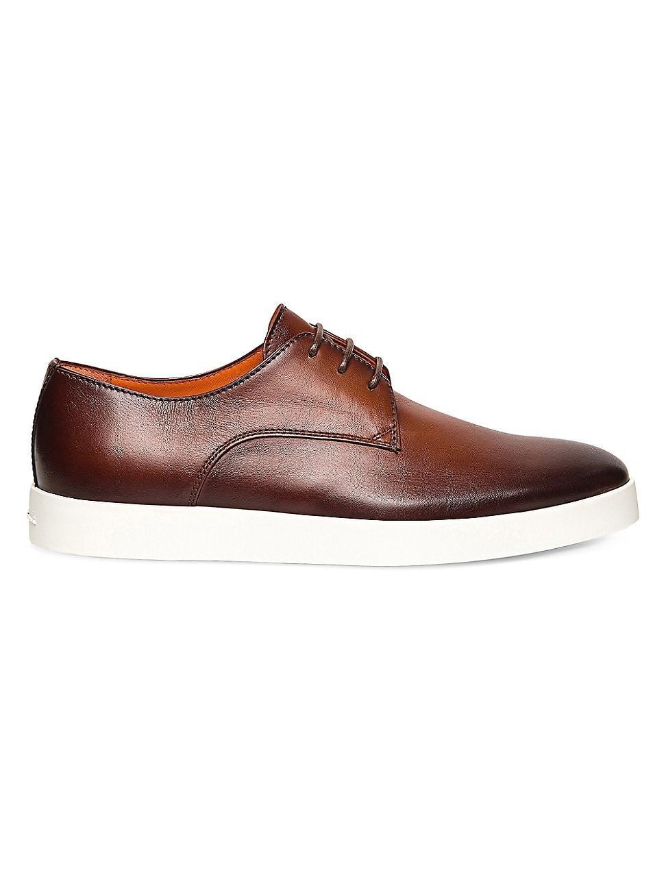Mens Leather Lace-Up Oxfords Product Image