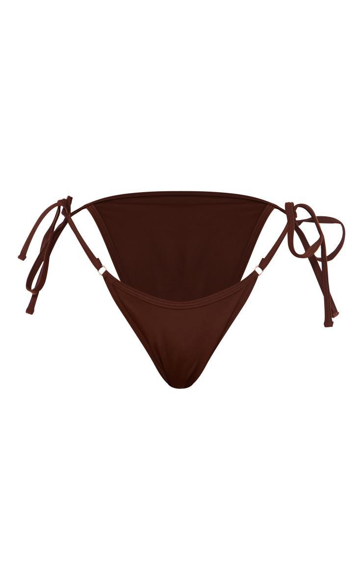 Chocolate Mini O Ring Tie Side Bikini Bottoms Product Image