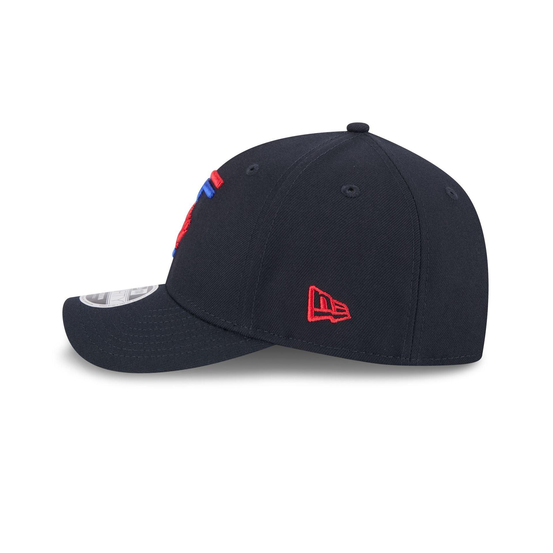 Detroit Lions Black & White 9FORTY M-Crown A-Frame Snapback Hat Male Product Image