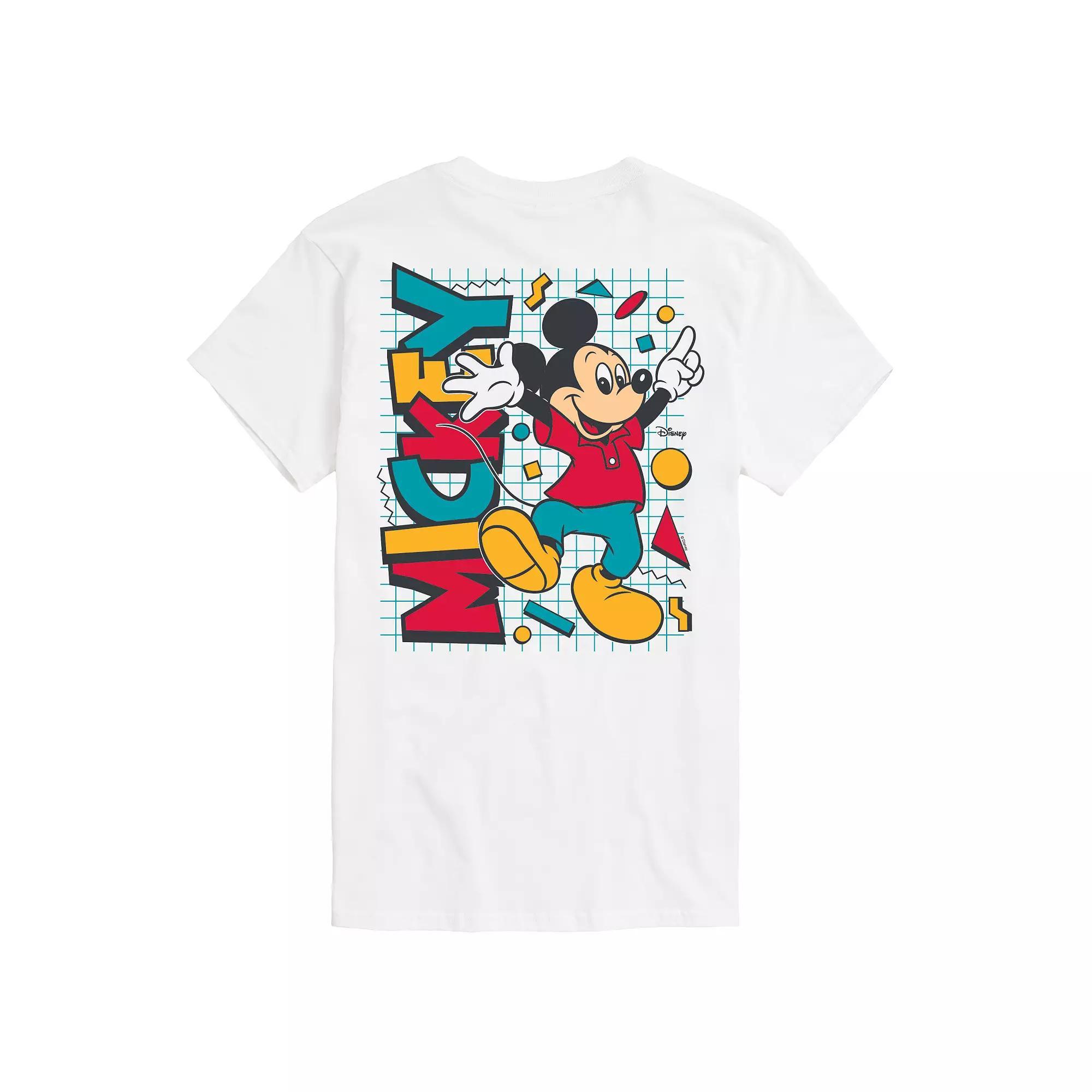 Disneys Mickey Mouse Big & Tall Funky Retro Graphic Tee, Mens Product Image