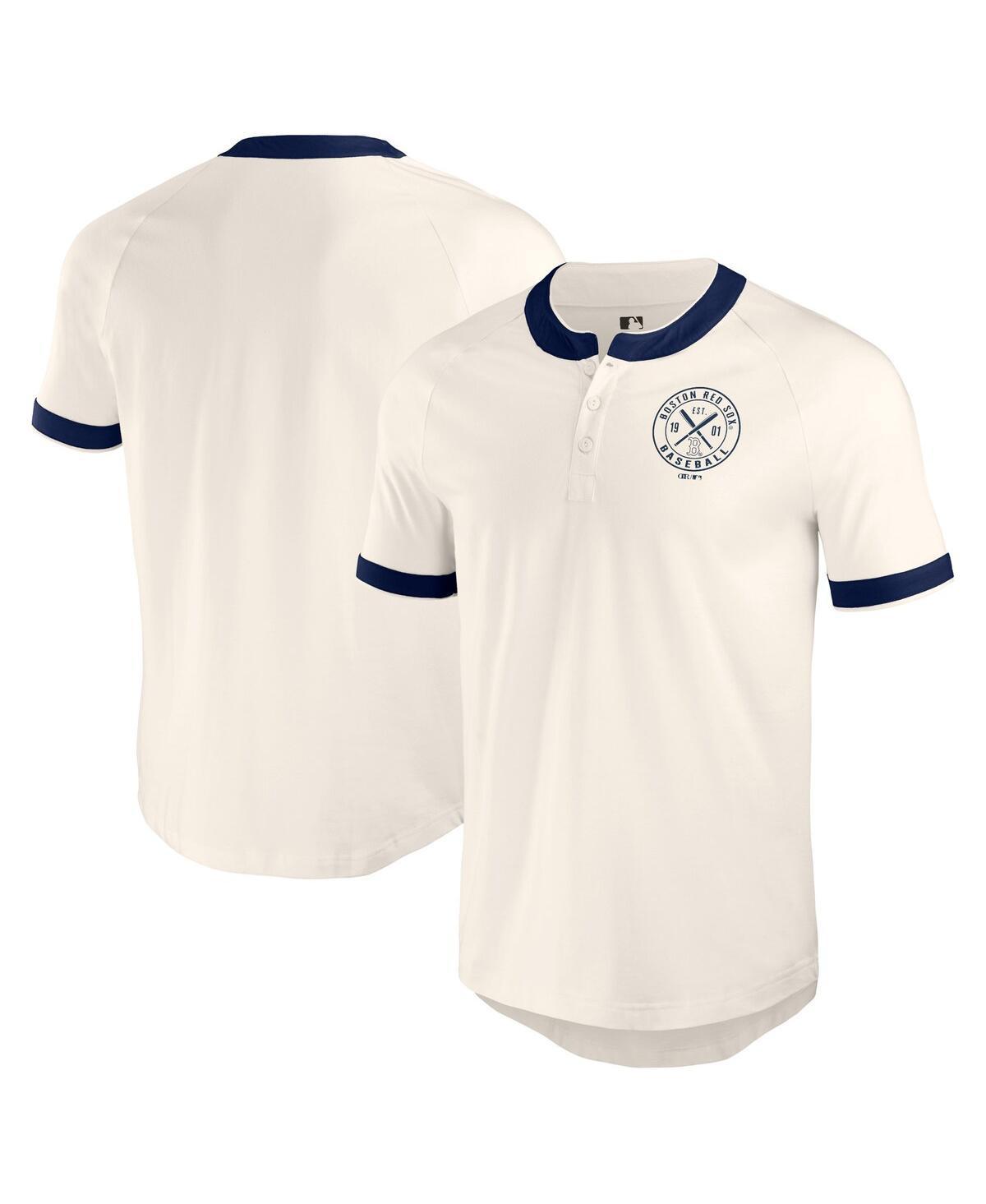 Men's Darius Rucker Collection by Fanatics White Pittsburgh Pirates Henley Raglan T-Shirt, Size: XL Product Image
