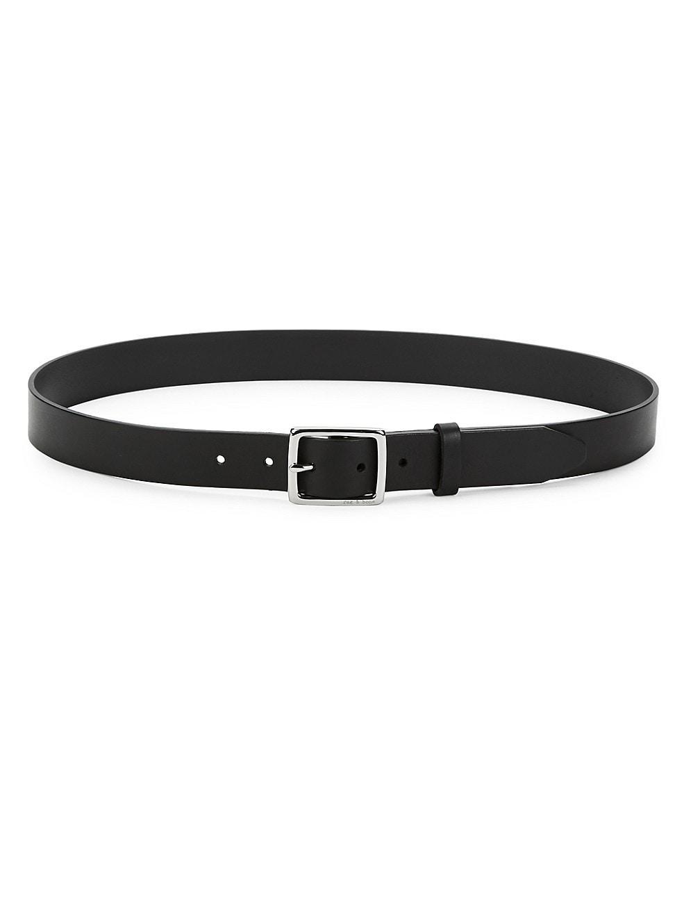 Boyfriend Belt Leather, Black Product Image