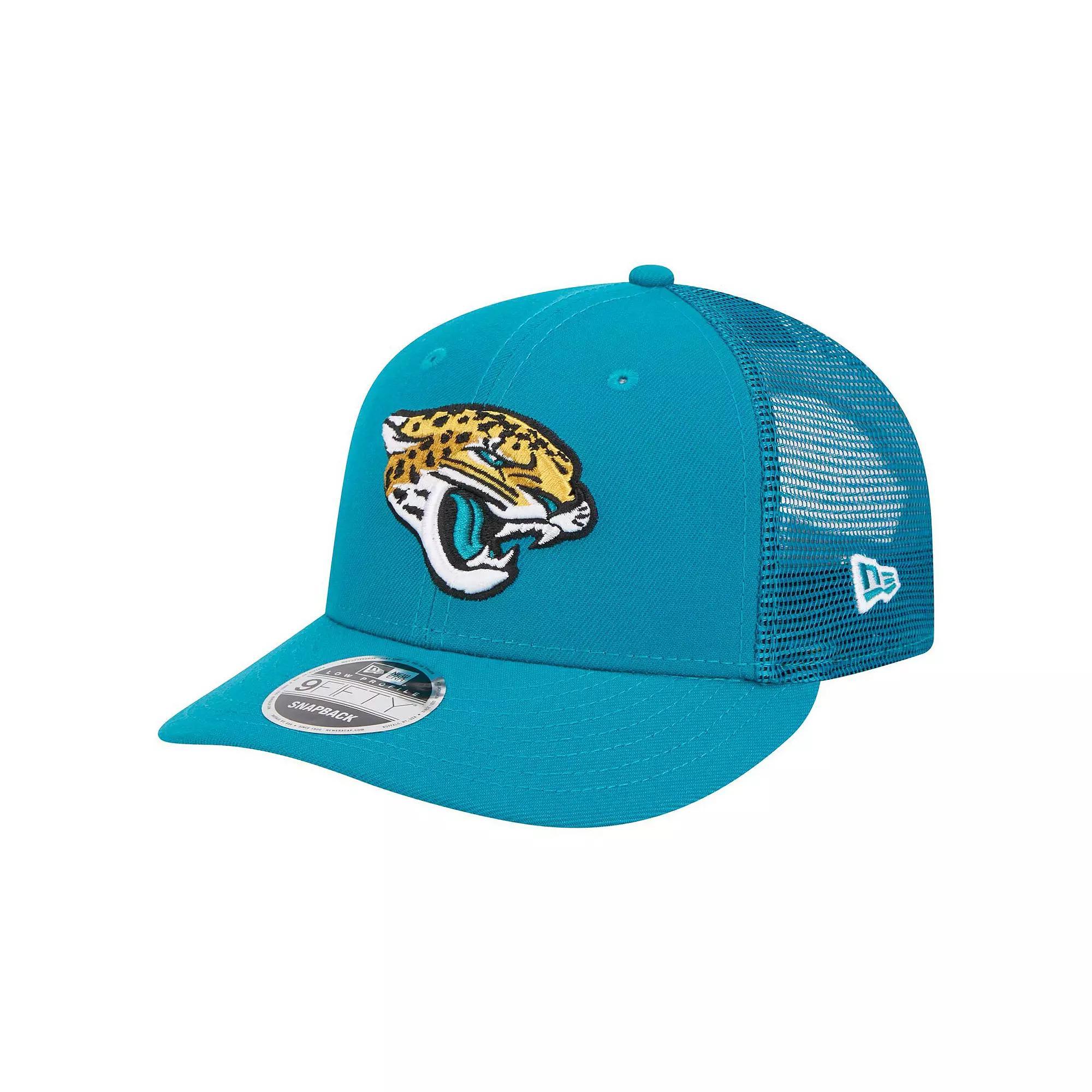 Men's New Era  Teal Jacksonville Jaguars Low Profile 9FIFTY Snapback Hat, Blue Product Image