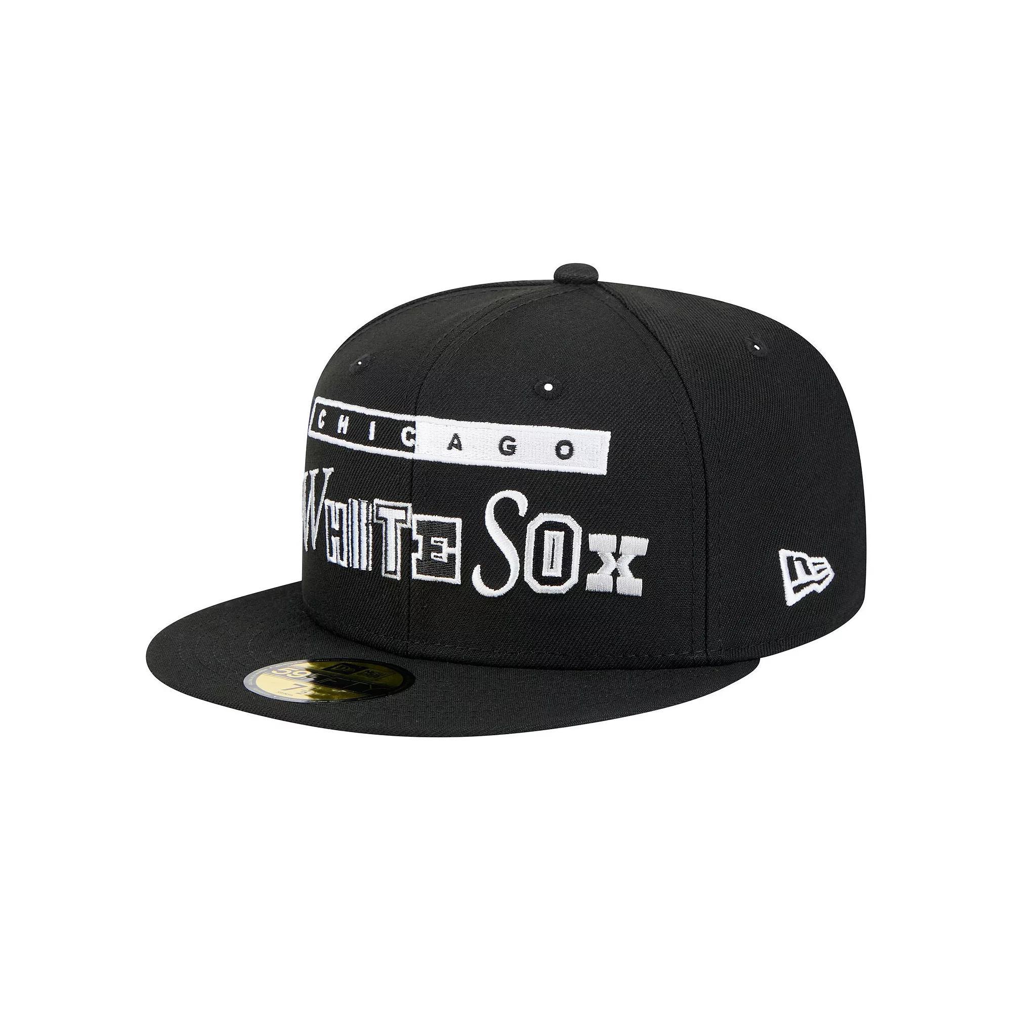 Men's New Era Black Chicago White Sox Ransom 59FIFTY Fitted Hat, Size: 7 3/4 Product Image