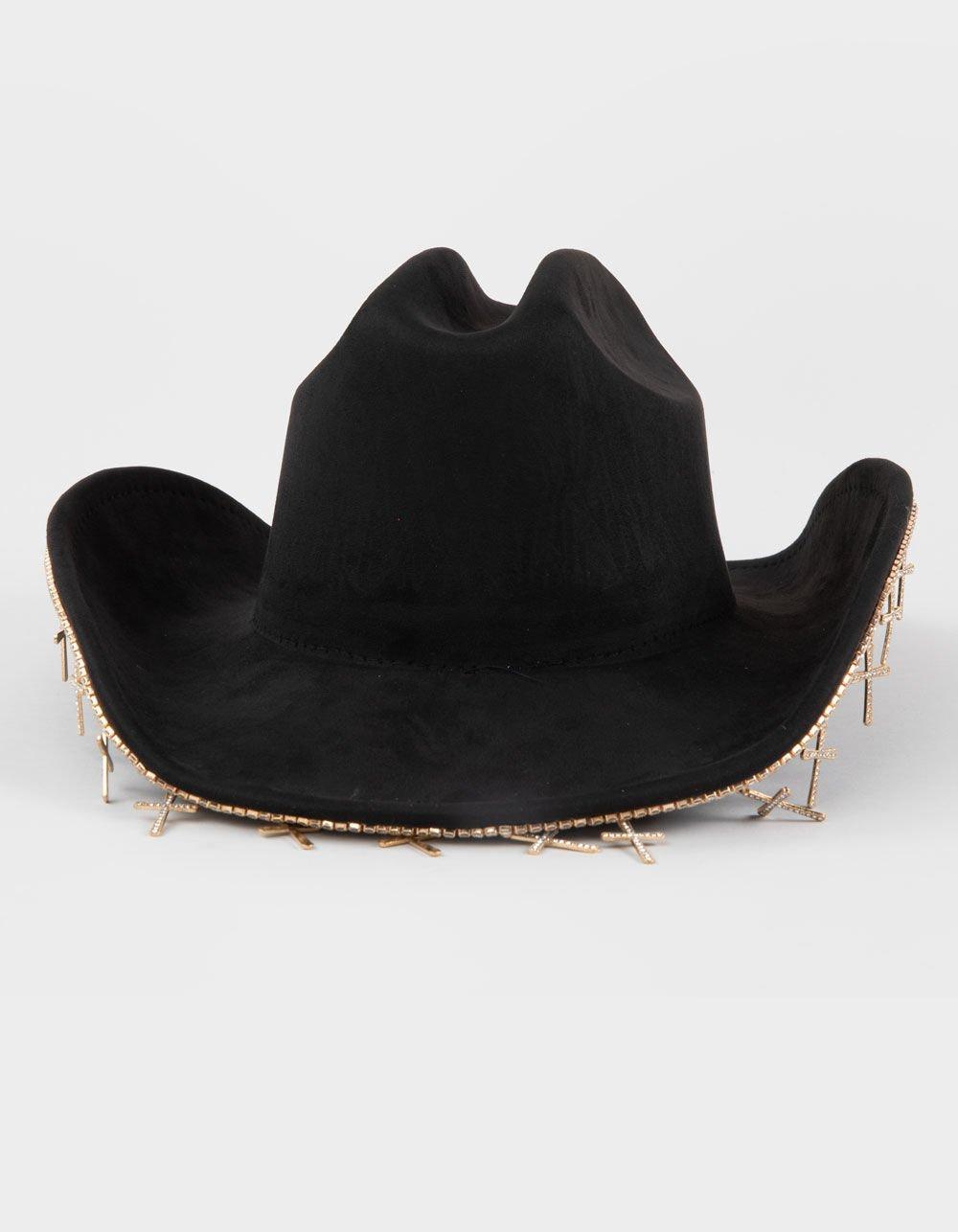 Cross Charm Womens Cowboy Hat Product Image