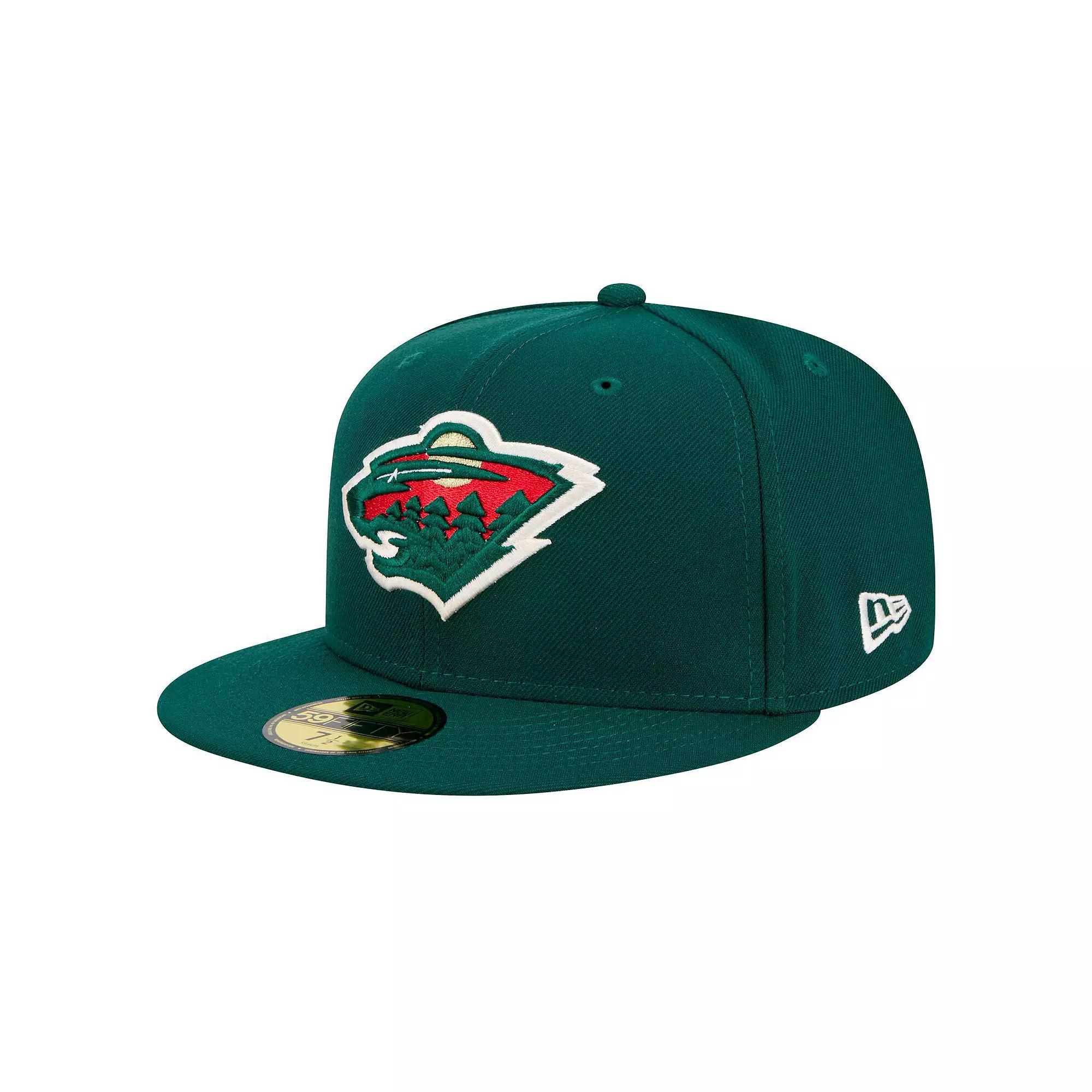 Men's New Era Green Minnesota Wild Core 59FIFTY Fitted Hat, Size: 7 3/8 Product Image