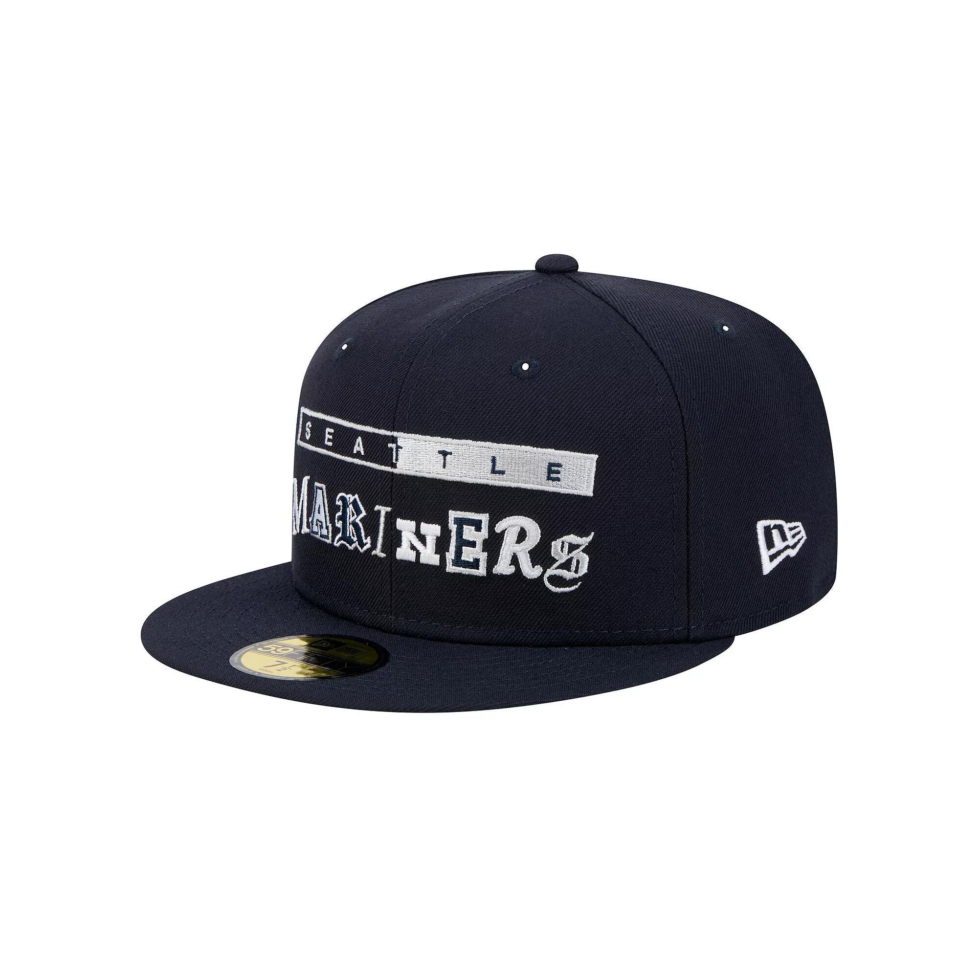 Men's New Era Navy Seattle Mariners Ransom 59FIFTY Fitted Hat, Size: 7 1/2, Blue Product Image
