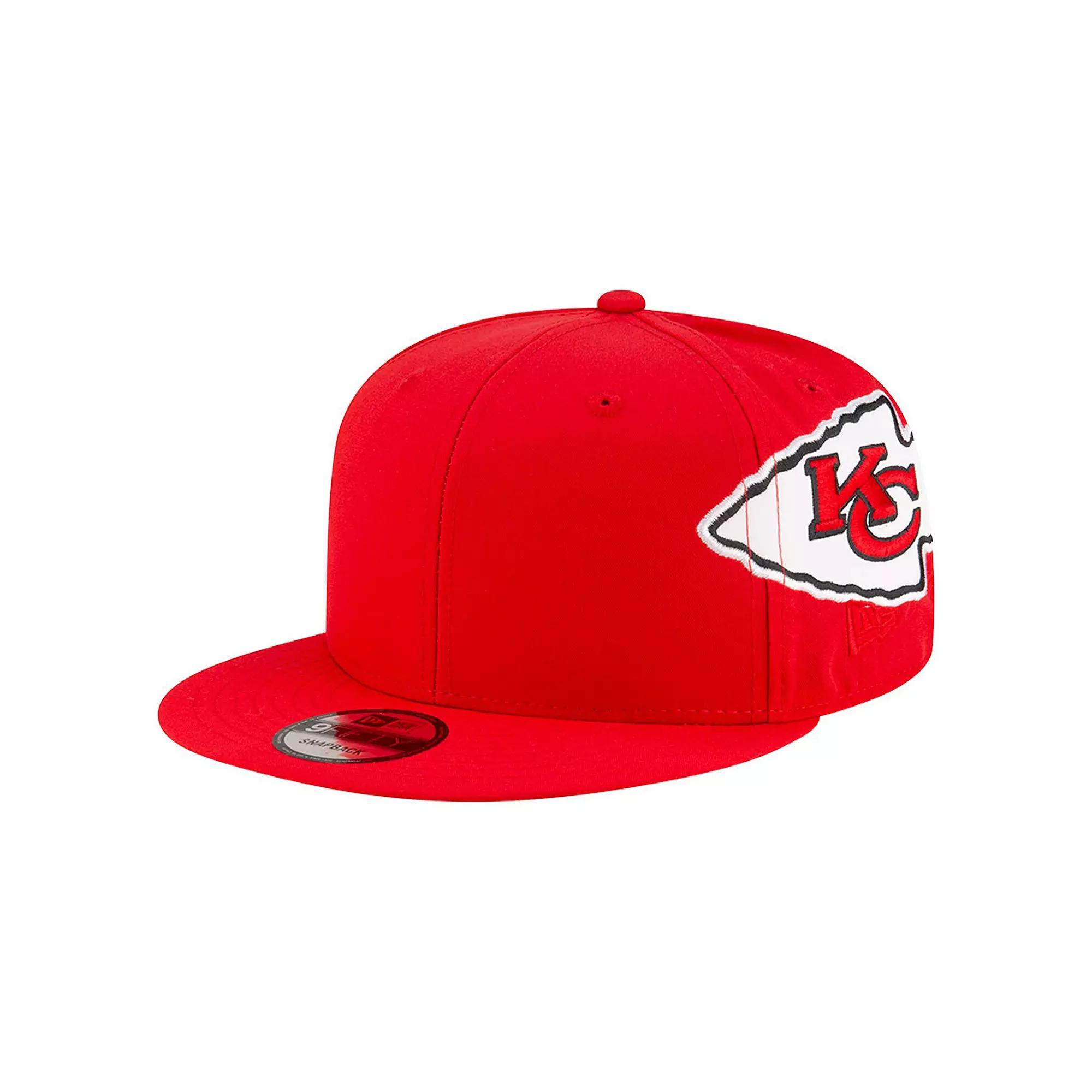 Men's New Era Red Kansas City Chiefs  Helmet 9FIFTY Snapback Hat Product Image