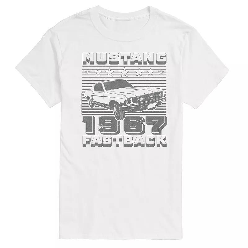 Big & Tall Ford Mustang Fastback Vintage Graphic Tee, Mens Product Image
