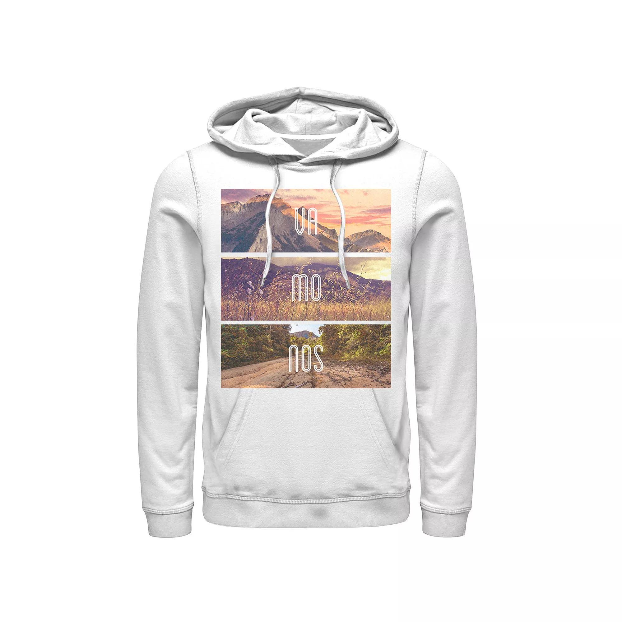 Men's Gonzales Vamonos Lanscape Portrait Stack Hoodie, Size: Medium, White Product Image