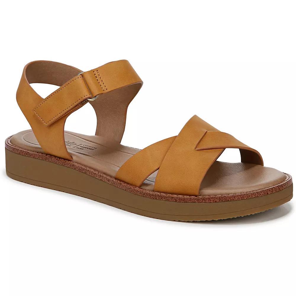 LifeStride Wren Women's Strappy Sandals, Size: 9, Gold Faux Leather Product Image