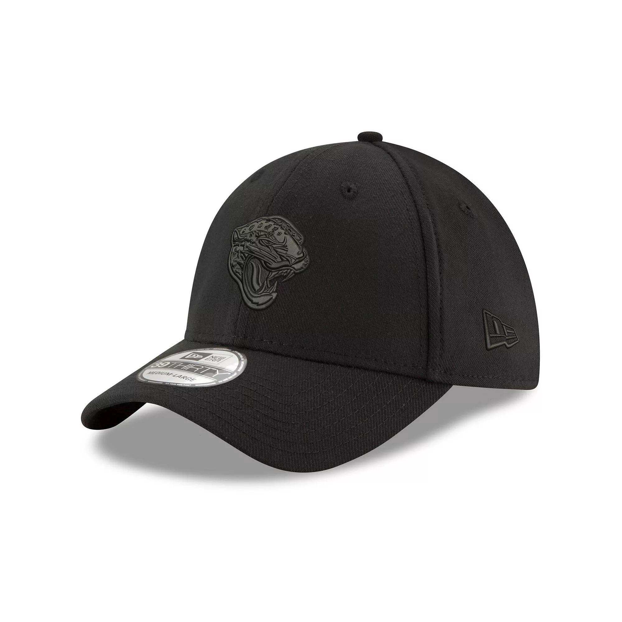 Men's New Era Black Jacksonville Jaguars Logo 39THIRTY Flex Hat, Size: Large/XL Product Image