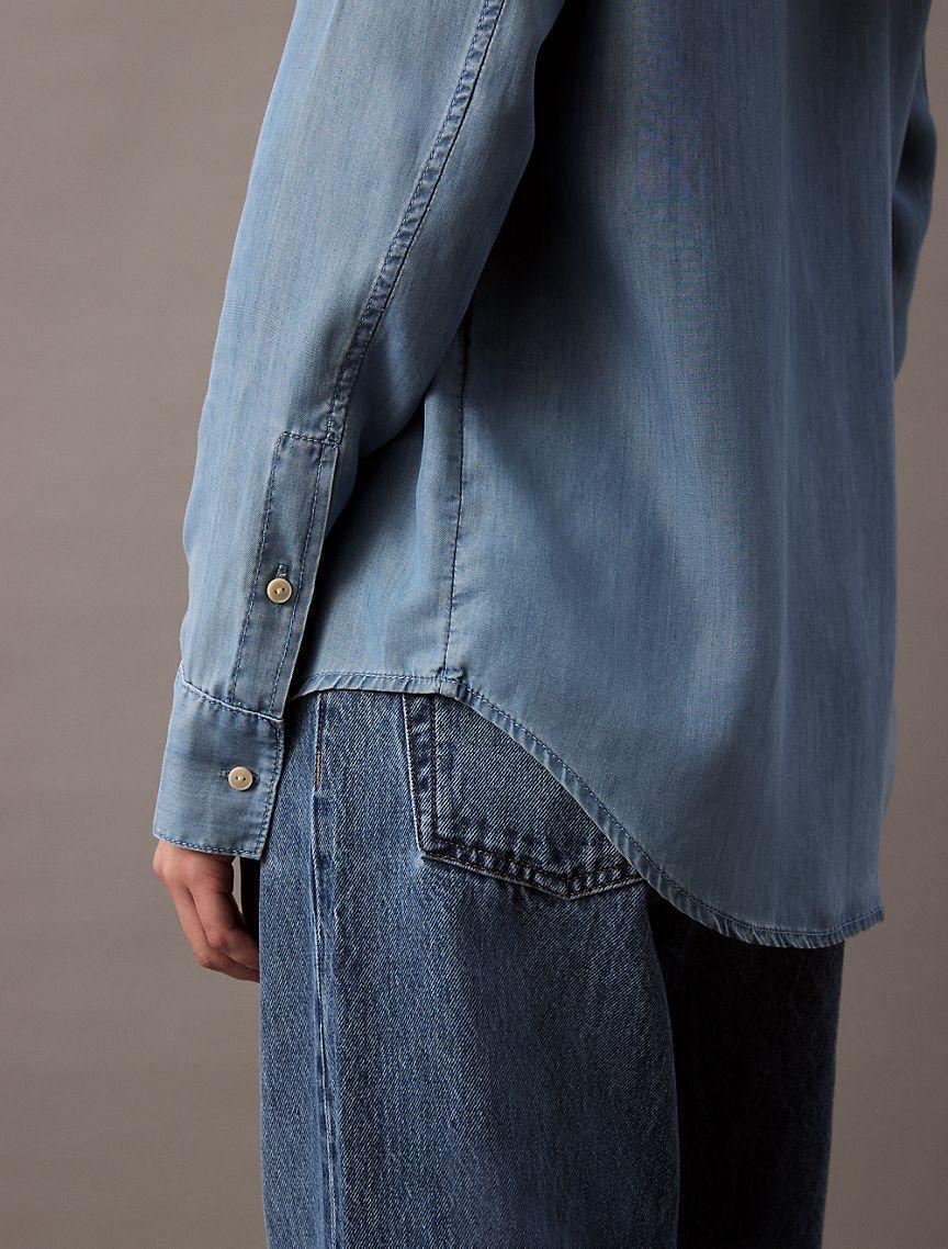 Lyocell Button-Down Shirt Product Image