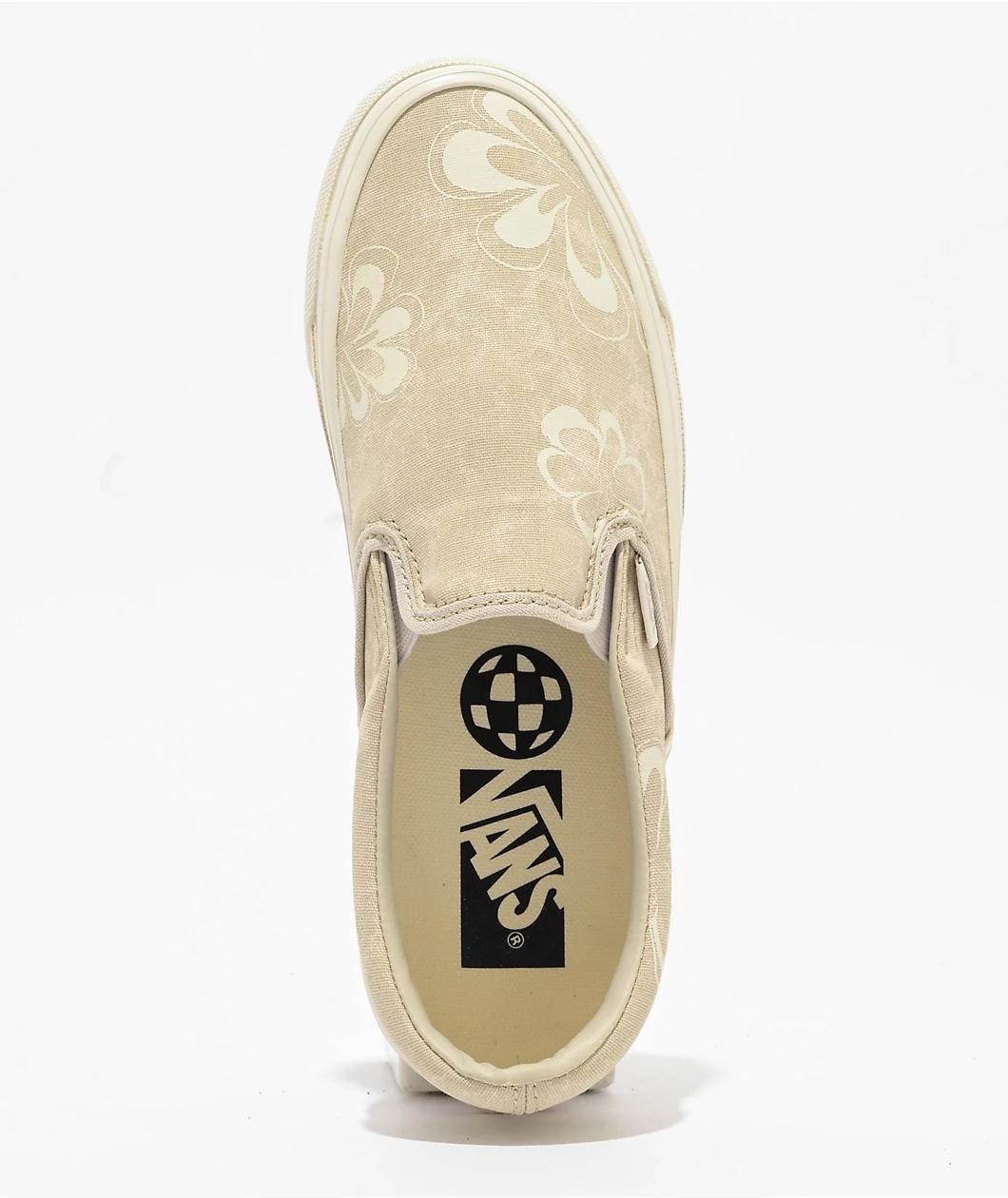 Vans MTE Slip-On Reissue 98 Floral Stain Vintage White Skate Shoes Product Image