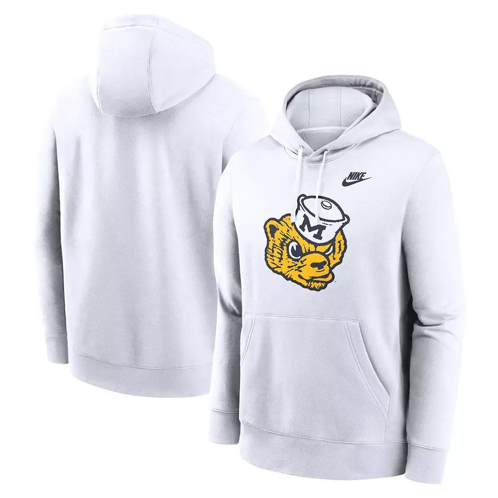 Men's Nike White Stanford Cardinal Primetime Evergreen Club Fleece Pullover Hoodie, Size: XL Product Image