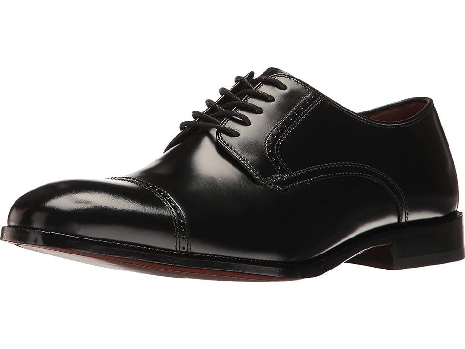 Johnston  Murphy Mens Bradford Leather Brogue Detail Cap Toe Oxfords Product Image