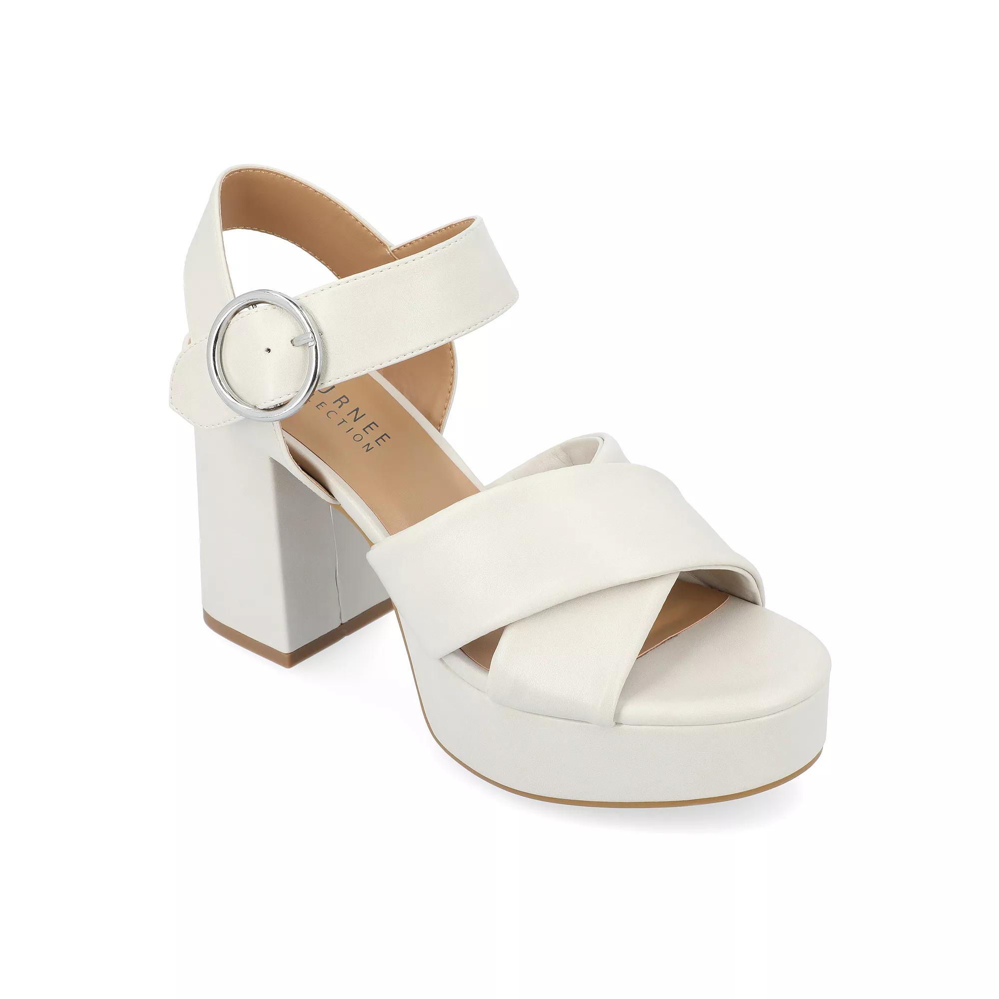 Journee Akeely Tru Comfort Foam™ Women's Heeled Sandals, Size: 11 Product Image
