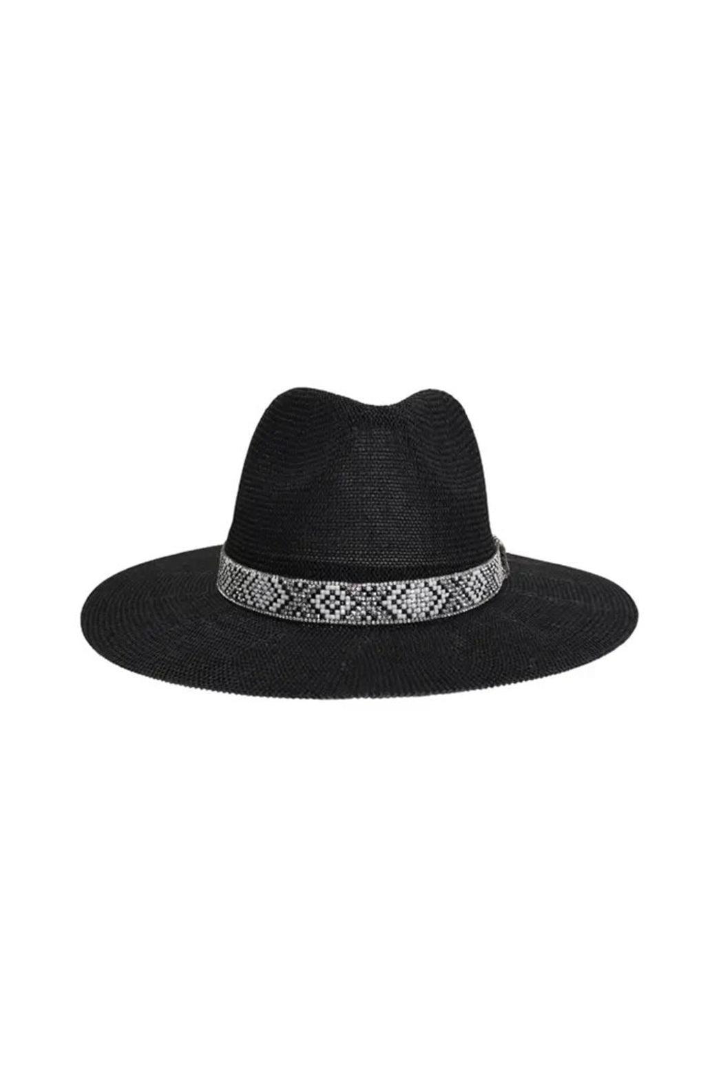 Knit Seed Bead Panama Hat Product Image