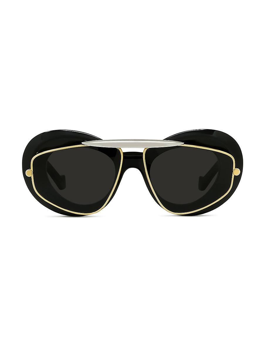 Mens Double Frame 47MM Geometric Sunglasses Product Image