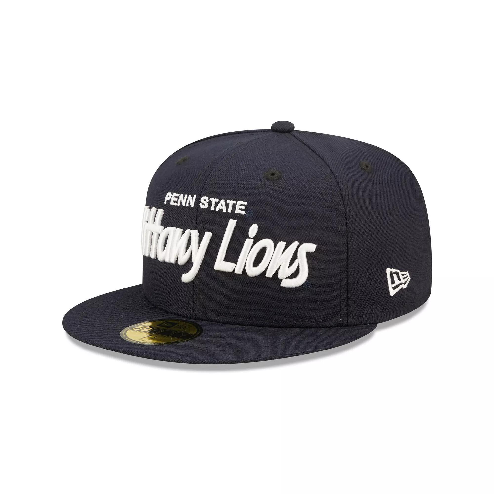Men's New Era Navy Penn State Nittany Lions Griswold 59FIFTY Fitted Hat, Size: 6 7/8, Blue Product Image