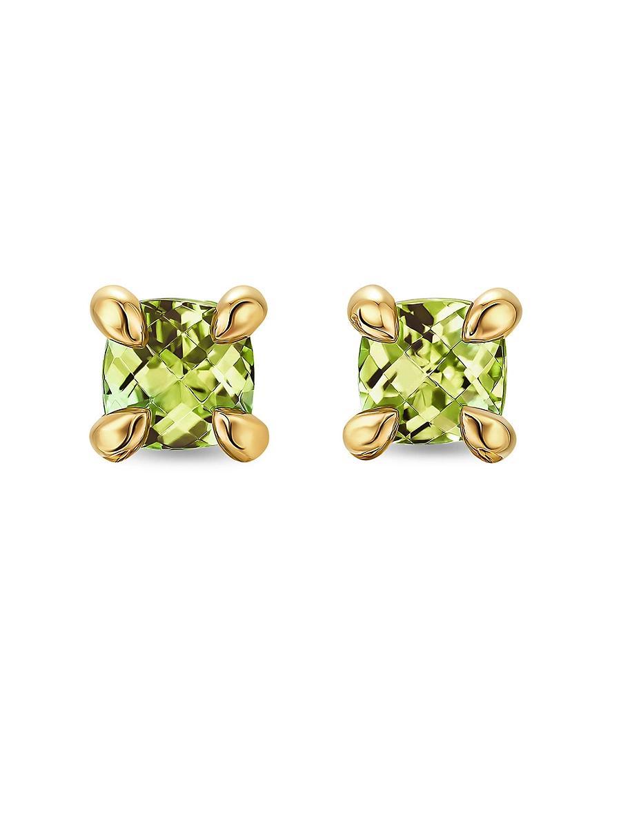 Womens Micro Chatelaine Stud Earrings in 18K Yellow Gold Product Image