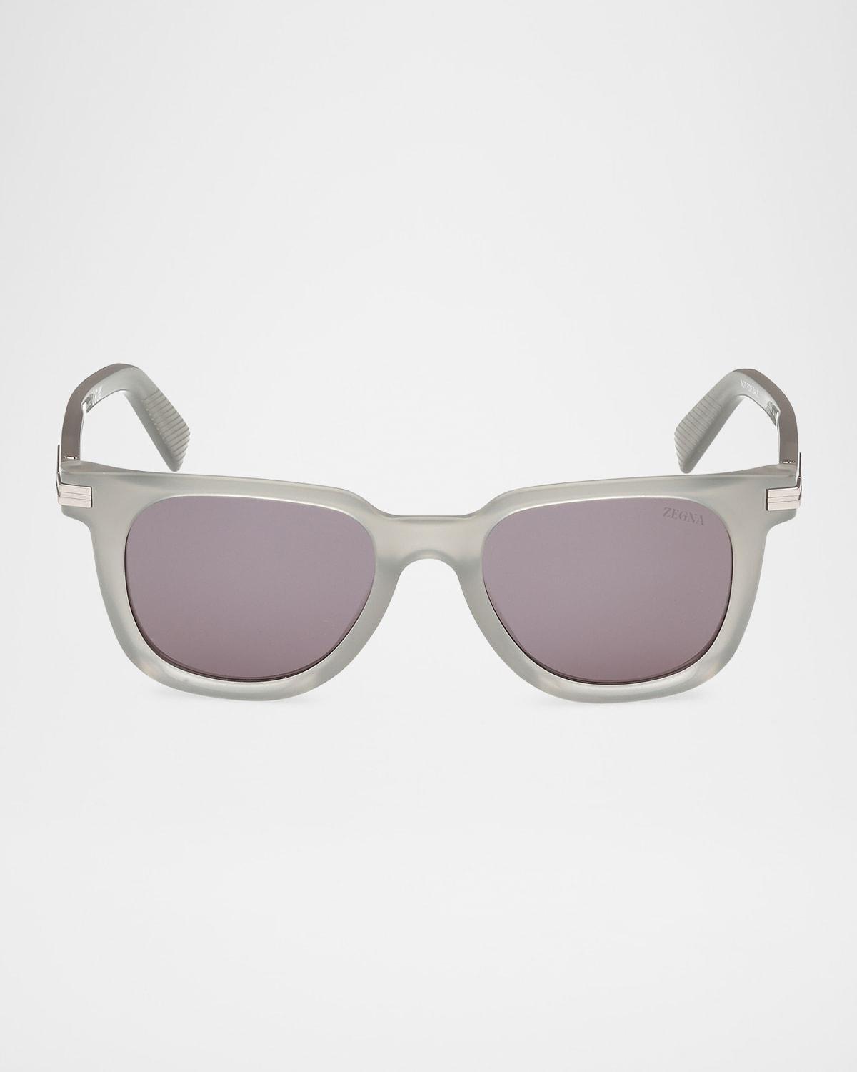 Mens Square Acetate Sunglasses Product Image