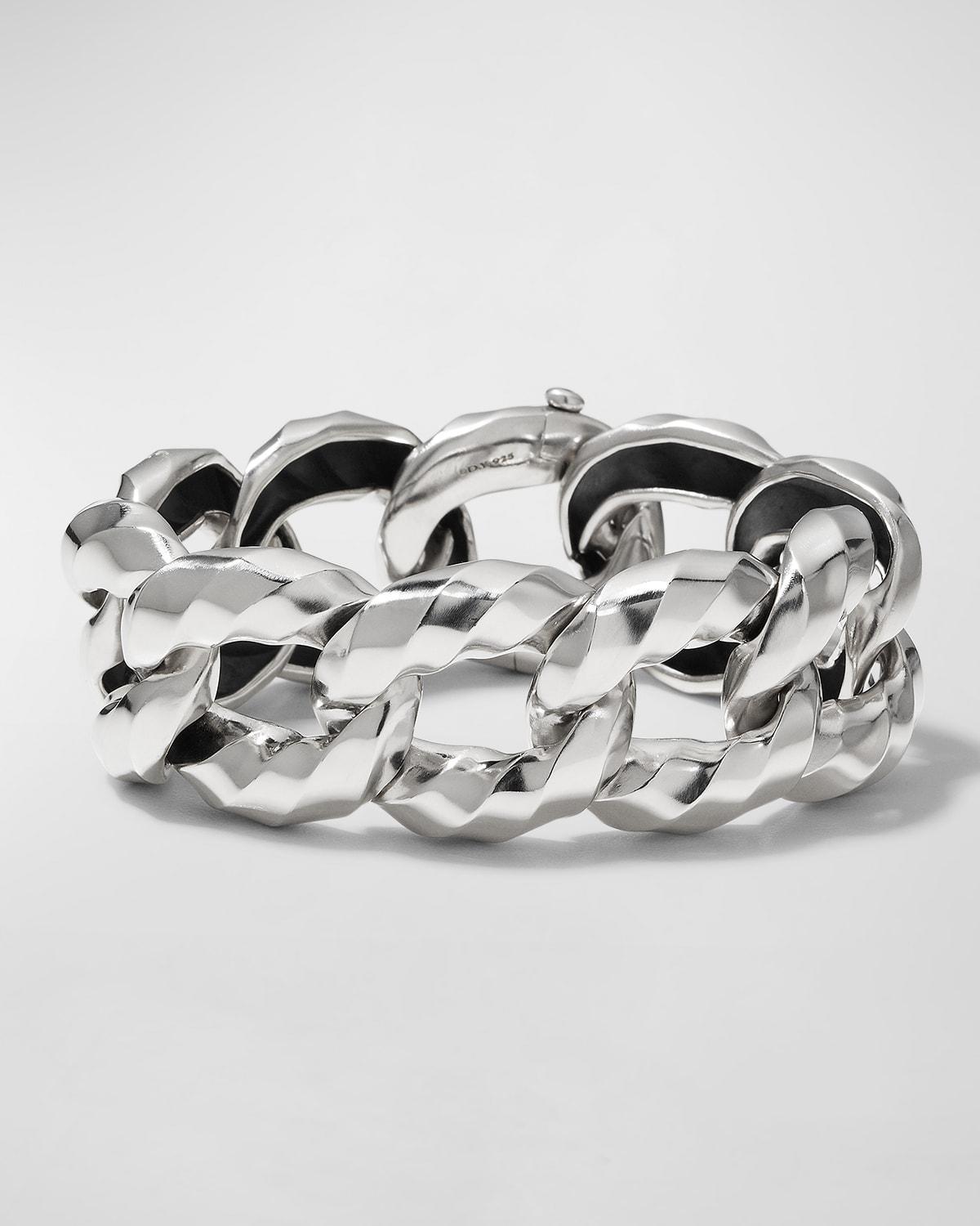 David Yurman Cable Edge Curb Chain Bracelet in Recycled Sterling Silver Product Image