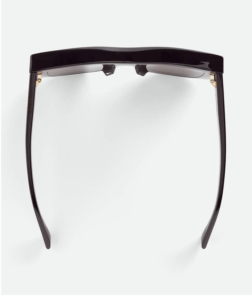 Women's Visor Recycled Acetate Square Sunglasses in Black / Grey Product Image