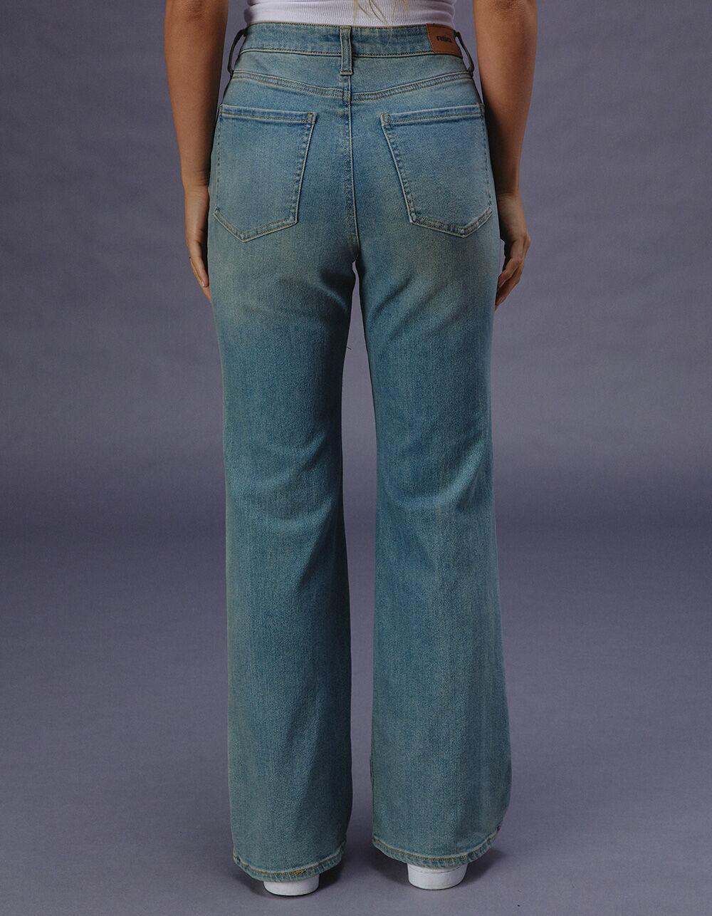 RSQ Womens High Rise Flare Jeans - TINTED DENIM Product Image
