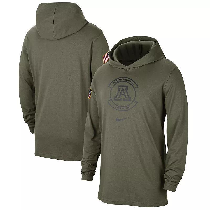 Men's Nike Olive Ohio State Buckeyes Military Pack Long Sleeve Hoodie T-Shirt, Size: Medium, Team Product Image
