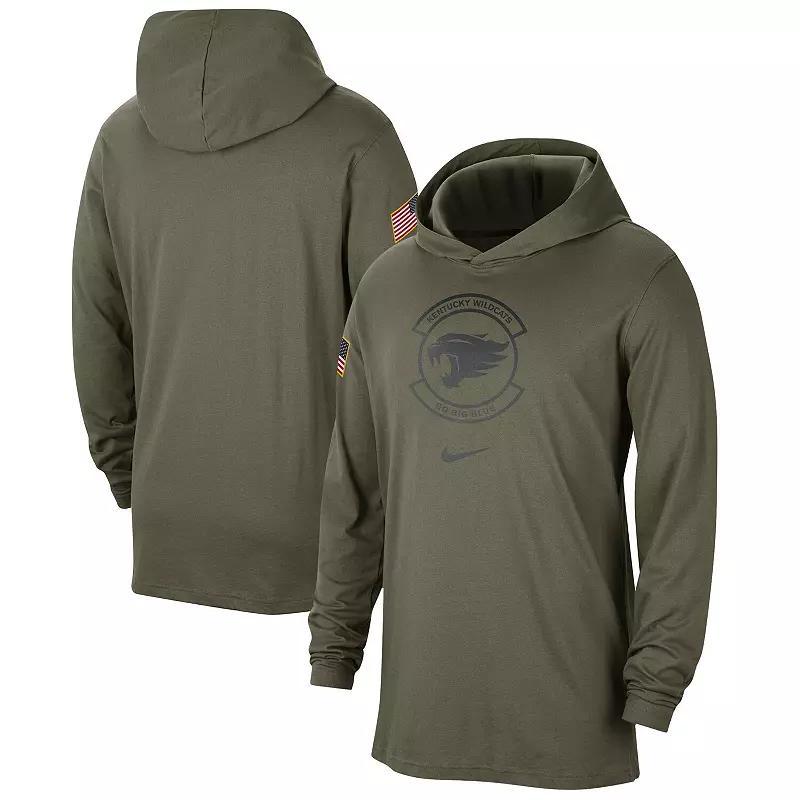 Men's Nike Olive Ohio State Buckeyes Military Pack Long Sleeve Hoodie T-Shirt, Size: Medium, Team Product Image