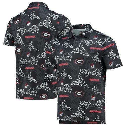 Men's Reyn Spooner Black Georgia Bulldogs Performance Polo, Size: XL Product Image