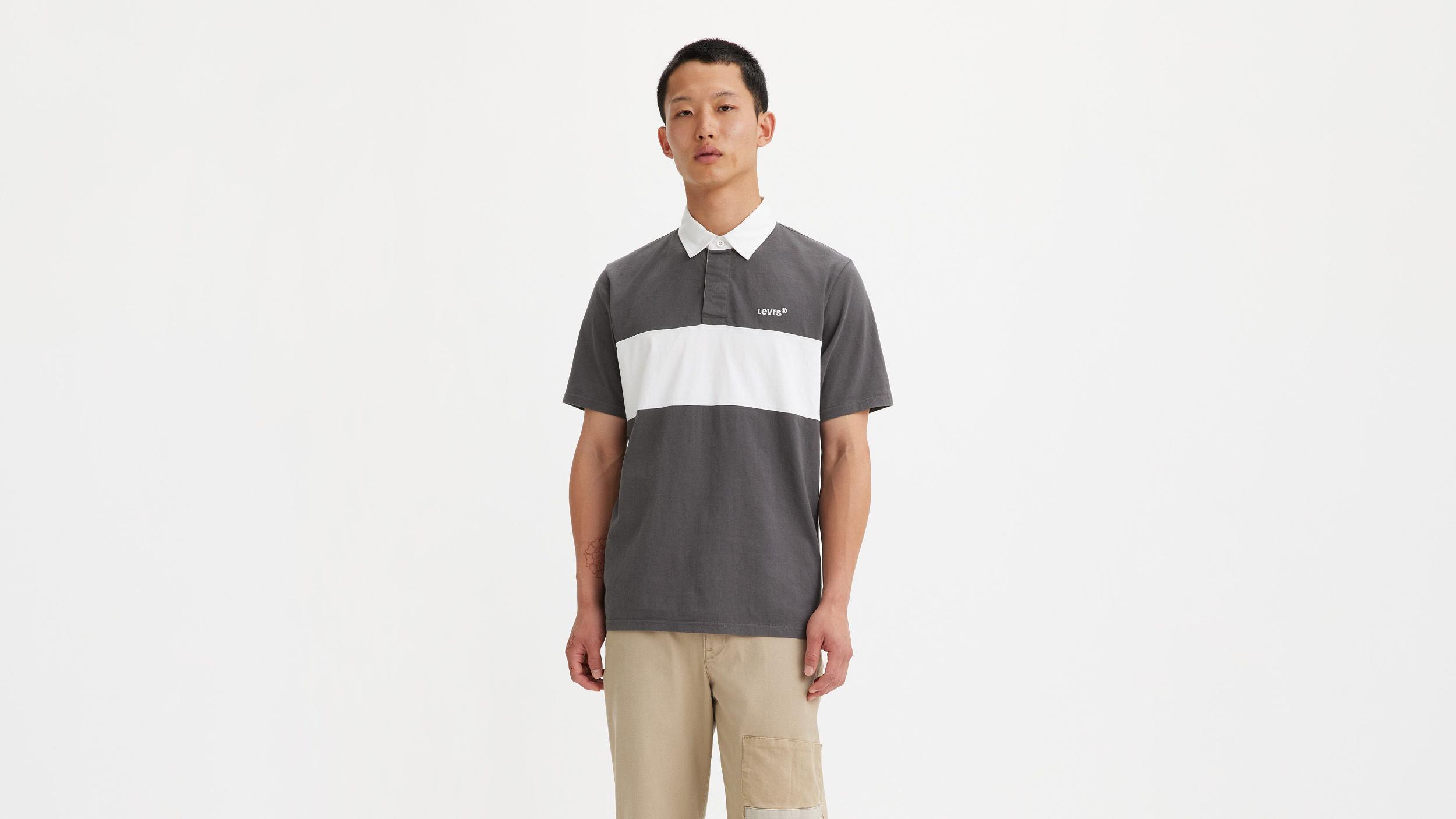 Short Sleeve Union Blocked Rugby Shirt Product Image