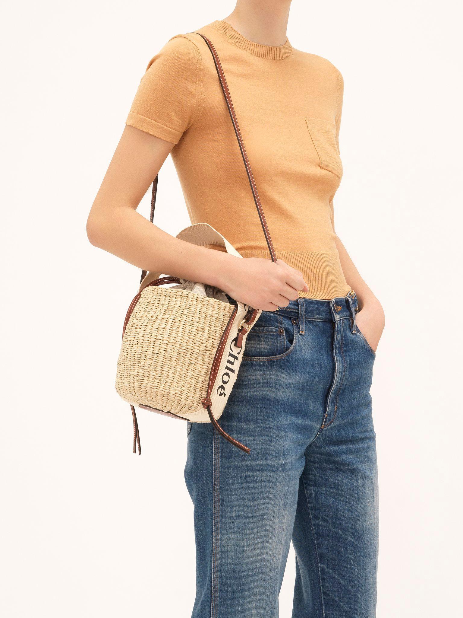Small Woody basket in natural fibers Product Image
