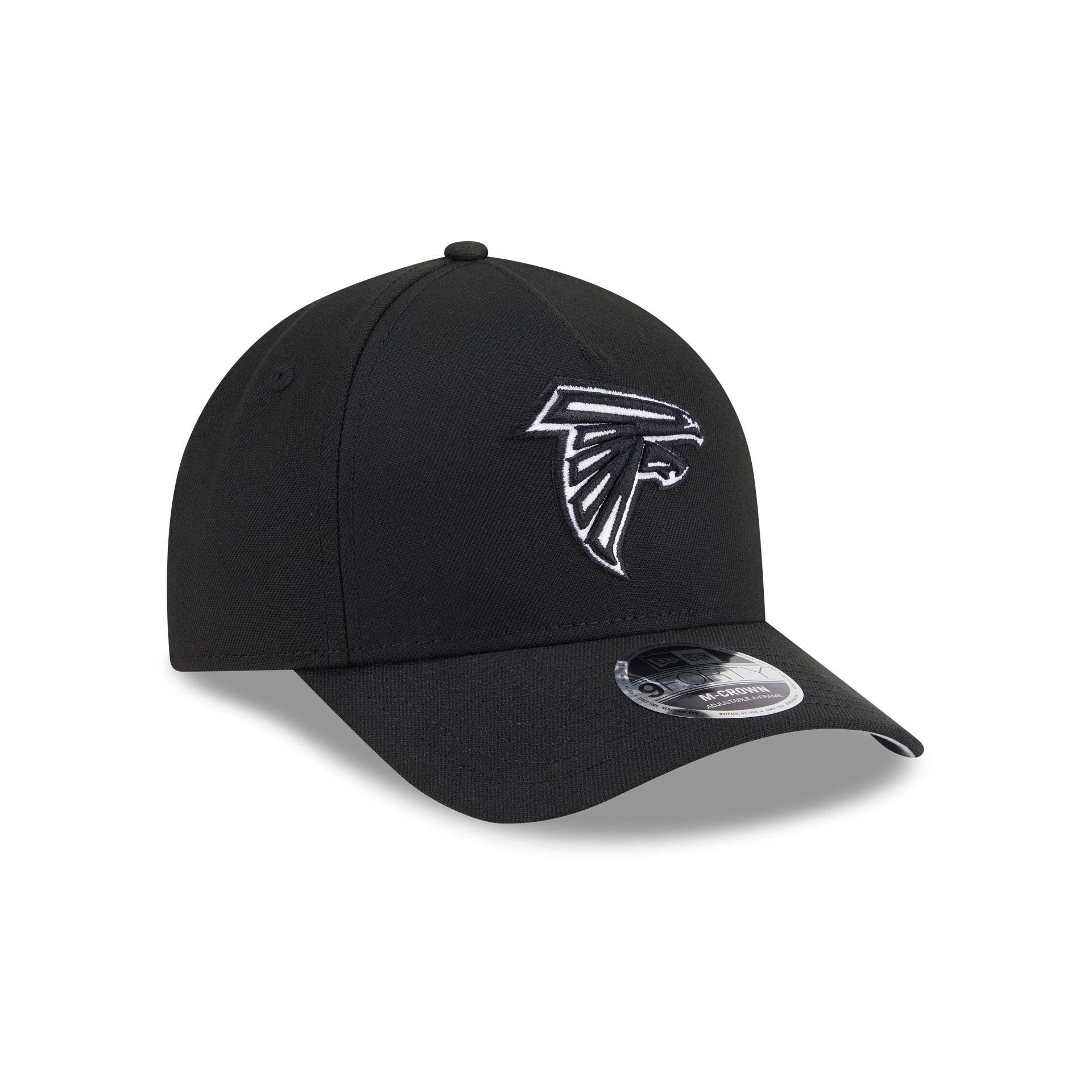 Atlanta Falcons Black & White 9FORTY M-Crown A-Frame Snapback Hat Male Product Image