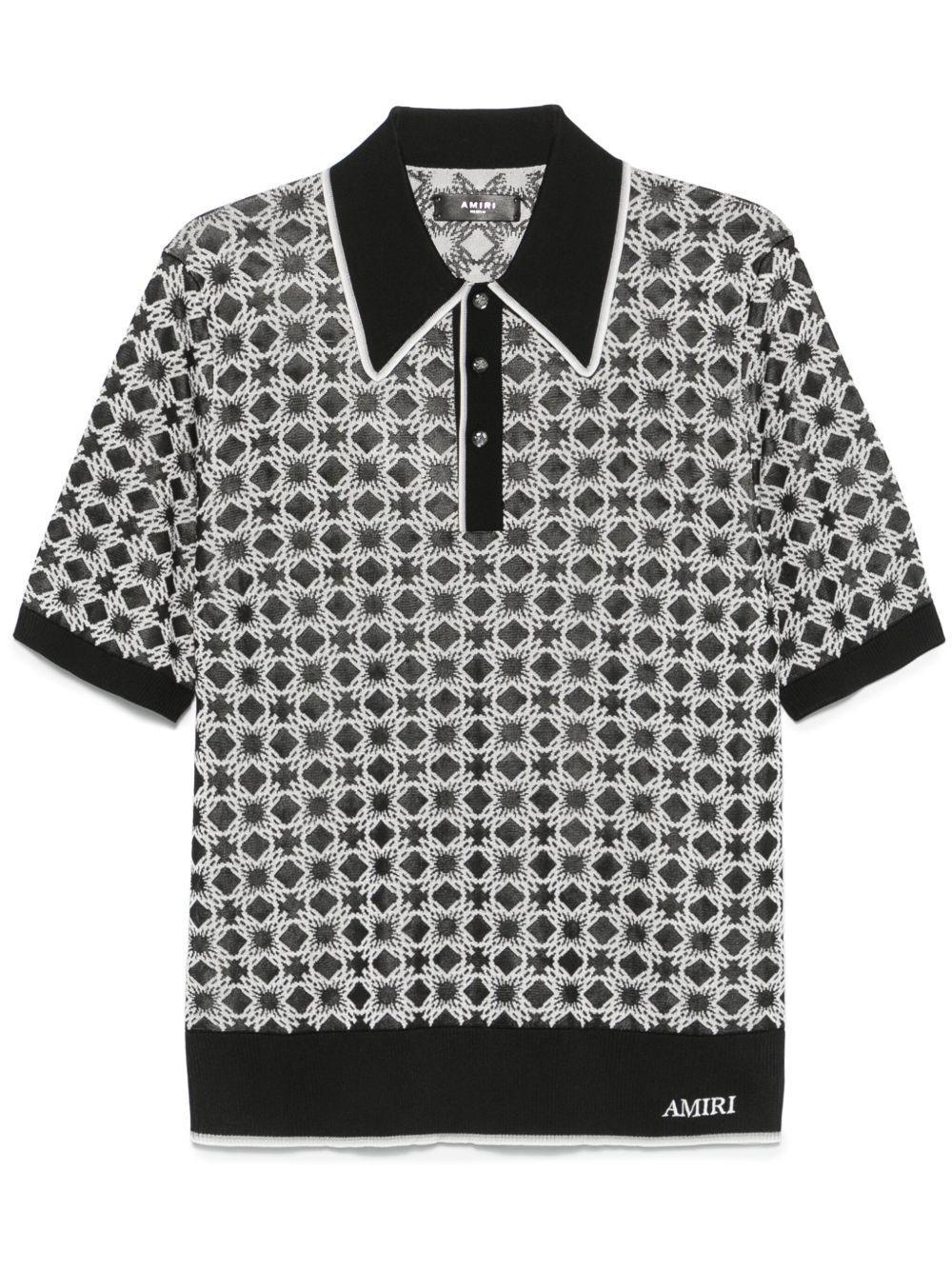 patterned polo shirt Product Image