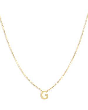Womens 14K Yellow Gold Initial Pendant Necklace Product Image