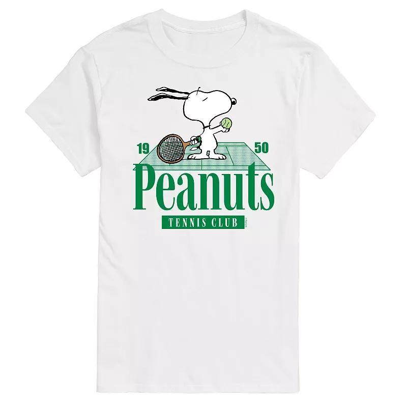 Big & Tall Peanuts Snoopy Tennis Club Est. 1950 Graphic Tee, Mens Product Image