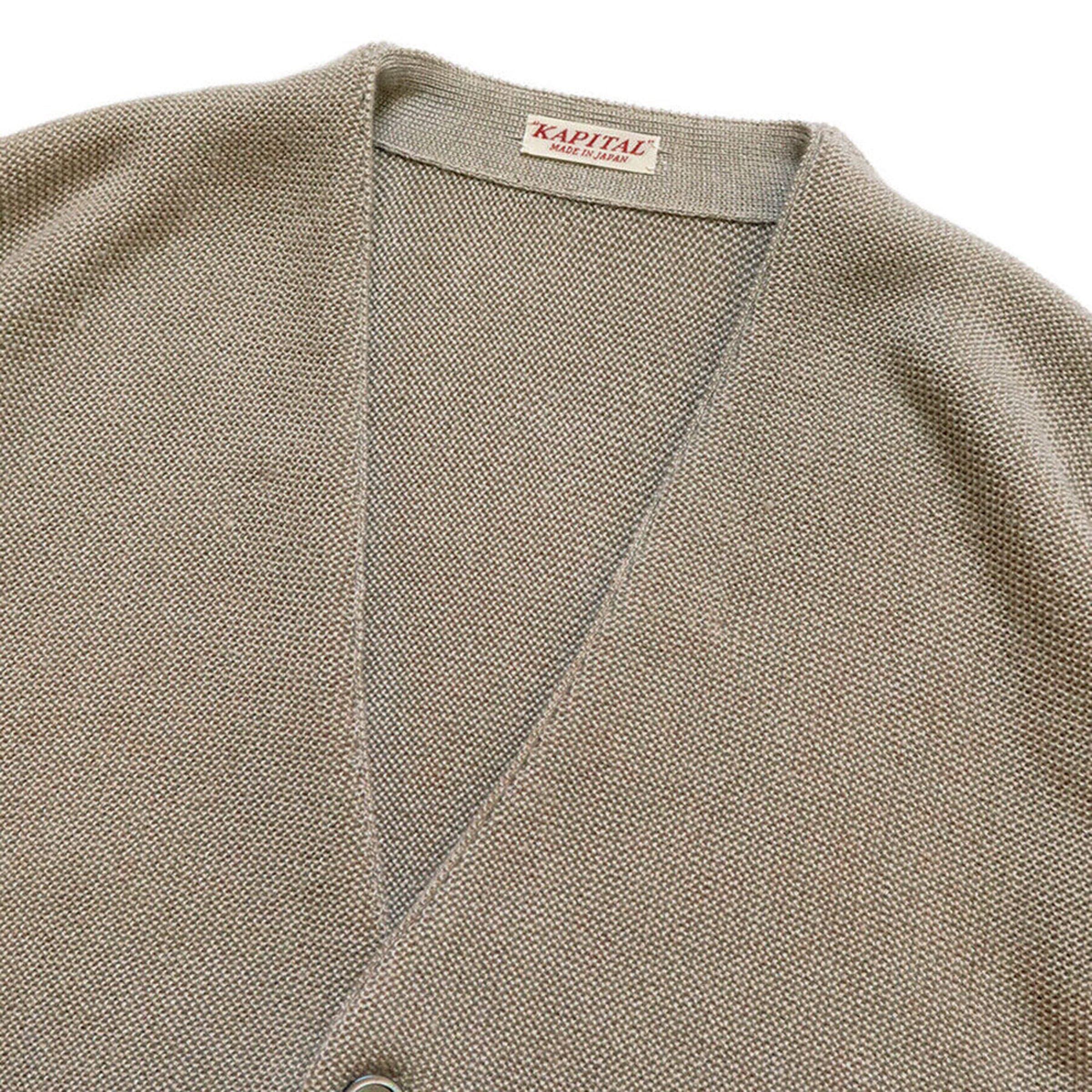 10G ECO KNIT ELBOW-CONEYBOWY SHORT CARDIGAN Product Image