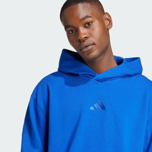 adidas ALL SZN Fleece Hoodie True Pink L Mens Product Image
