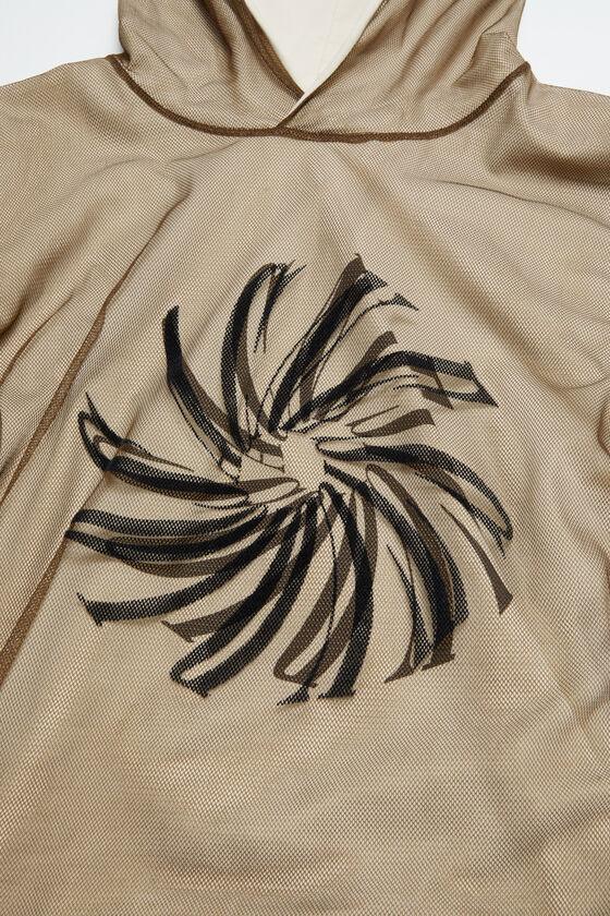 Mesh hooded t-shirt Product Image