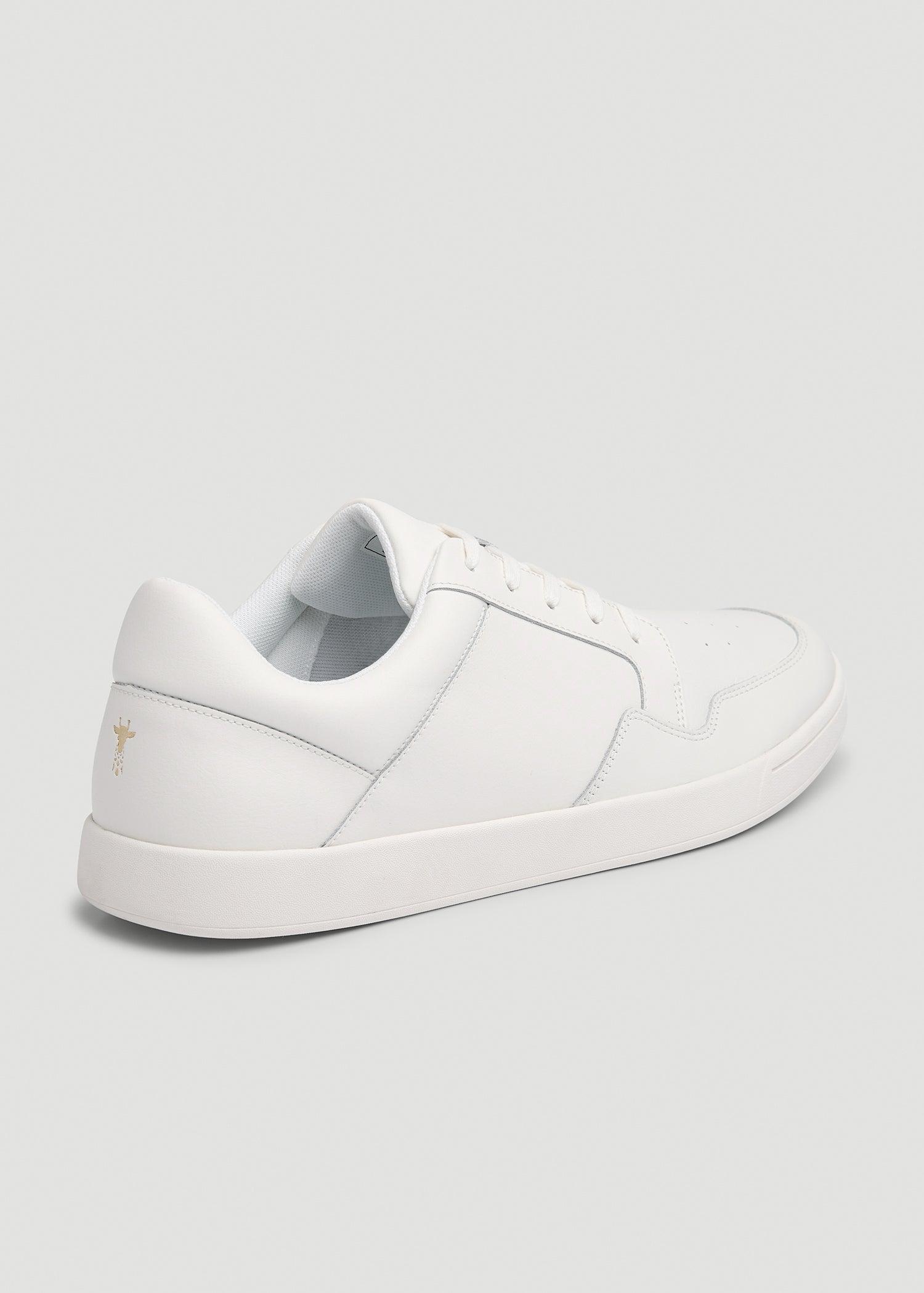 Court Sneaker for Tall Men in White Product Image