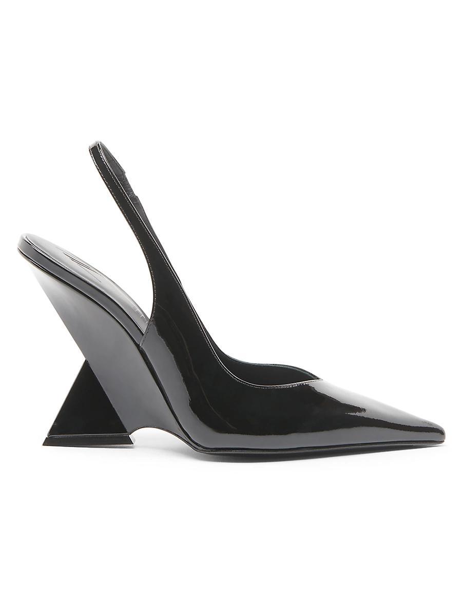 Womens Cheope 105MM Patent Leather Slingback Pumps Product Image