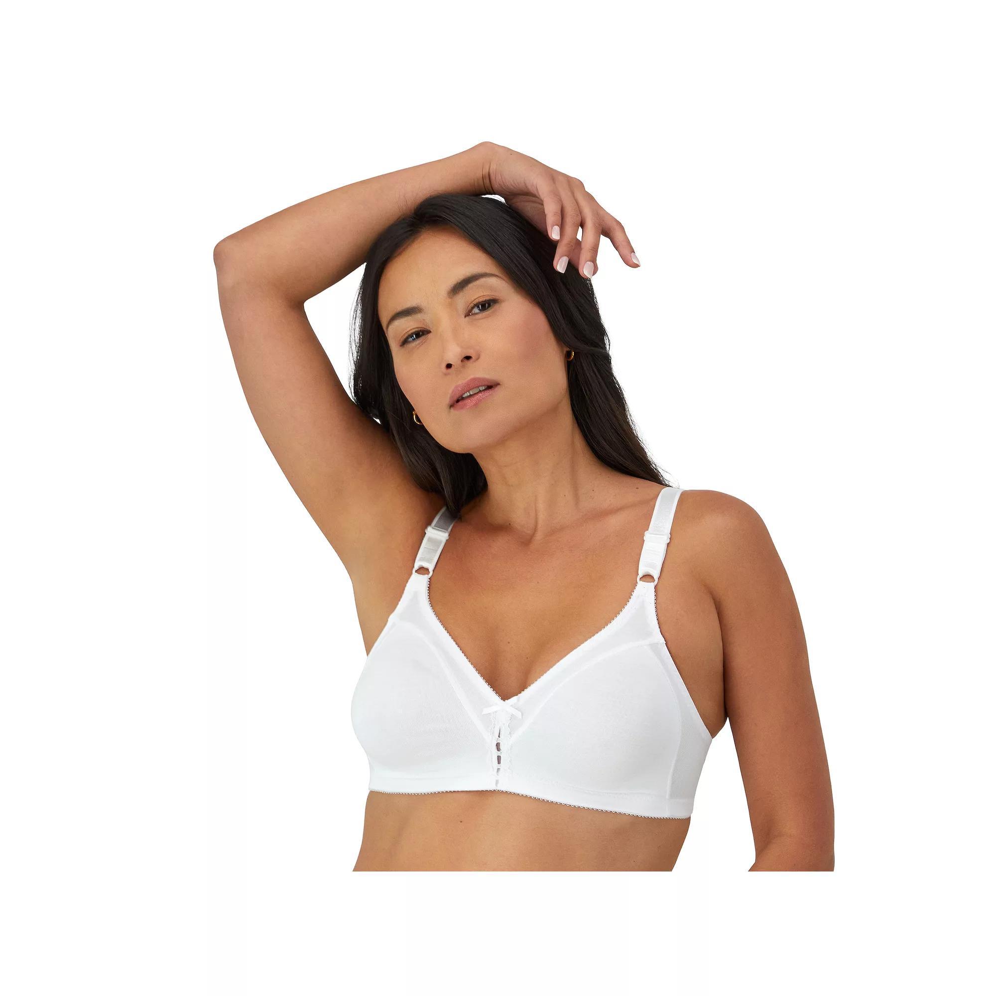 Bali® Double Support® Full-Figure Wireless Bra 3036, Women's, Size: 38 C, White Product Image