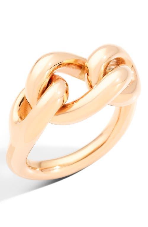 Pomellato 18K Rose Gold Iconica Tango Large Chain Link Ring Product Image