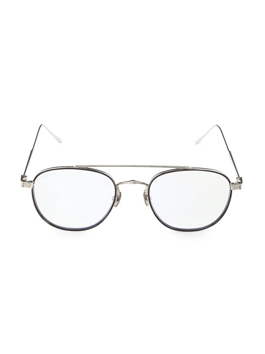 Mens 53MM Round Sunglasses Product Image