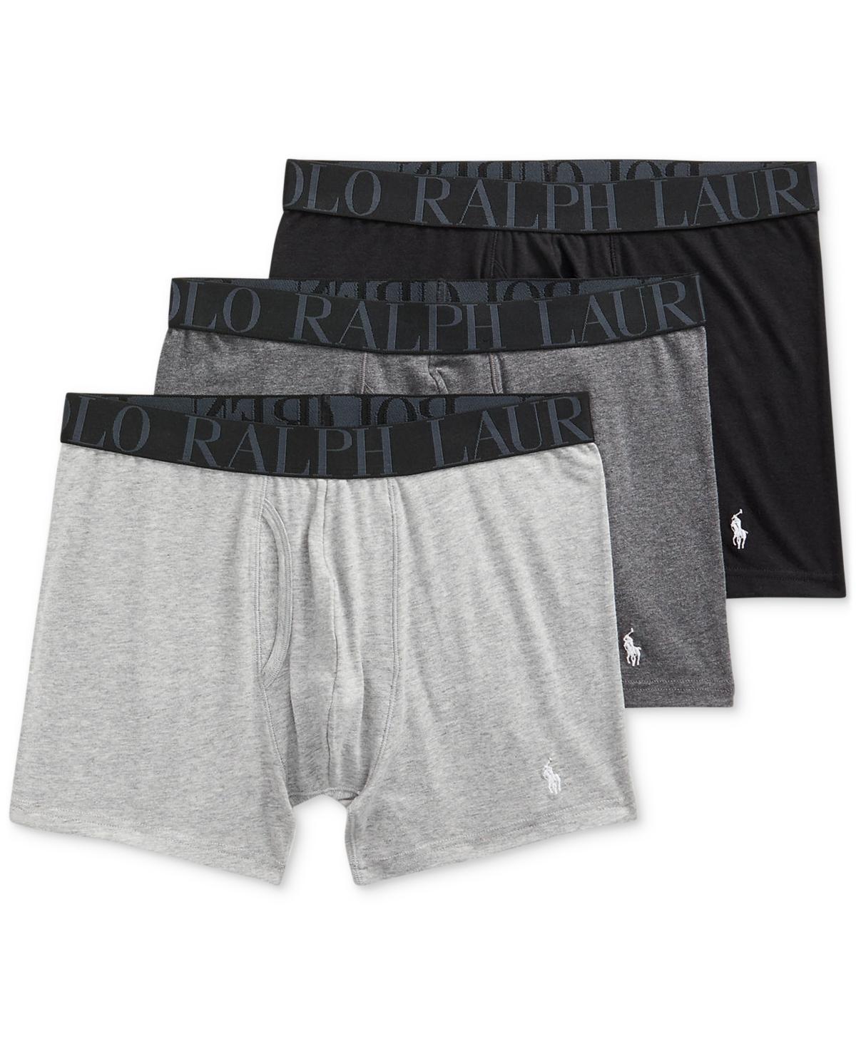 Polo Ralph Lauren Stretch Cotton Boxer Briefs - Pack of 3 Product Image